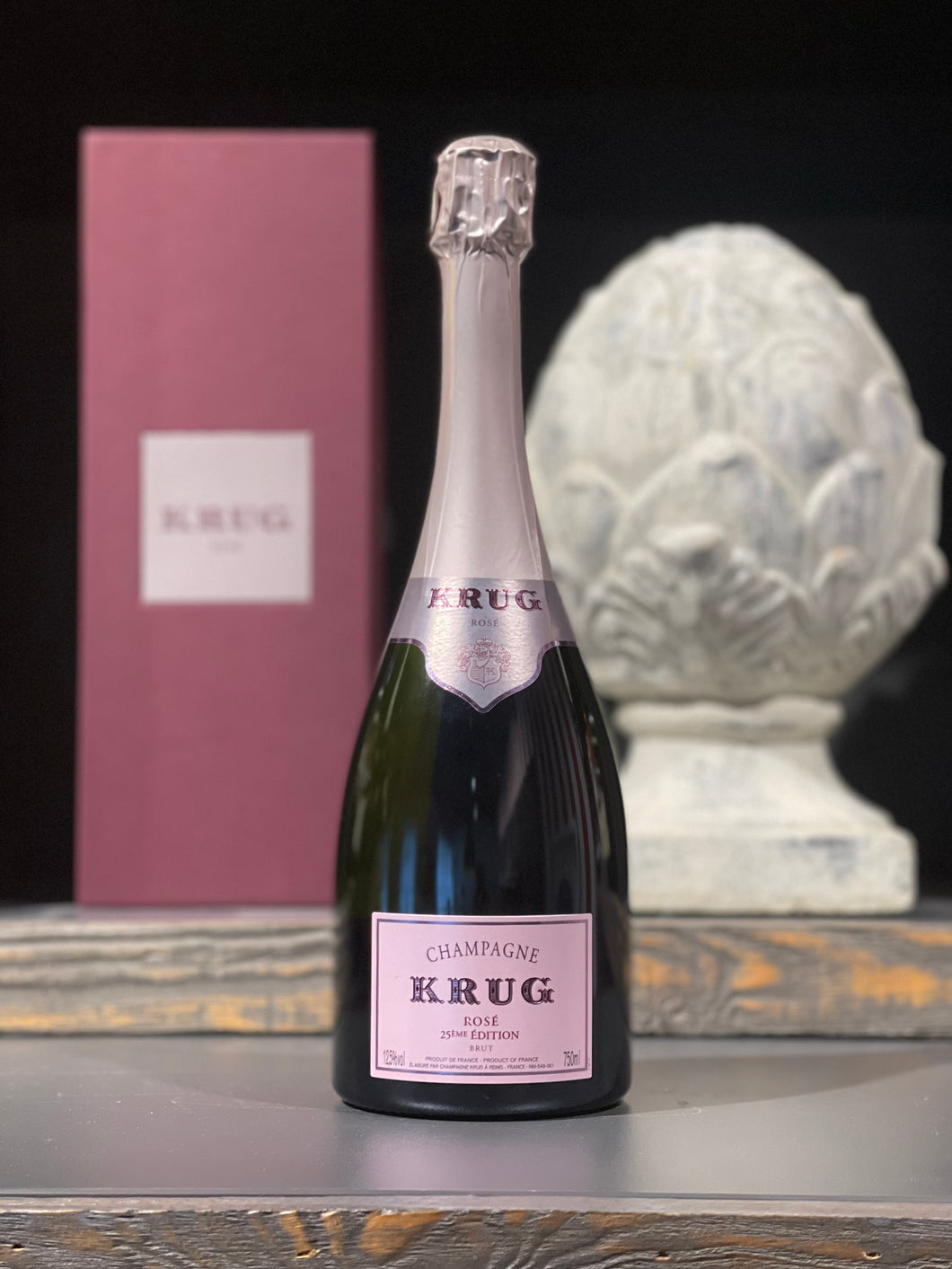 Krug Rosè Champagner 25 EME Edition Geschenk Box